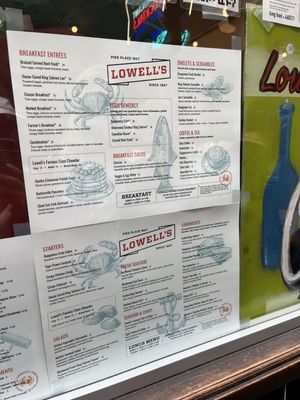 Menu photo 1 Lowell's Restaurant Seattle, WA Menu photo 1 Lowell's Restaurant Seattle, WA