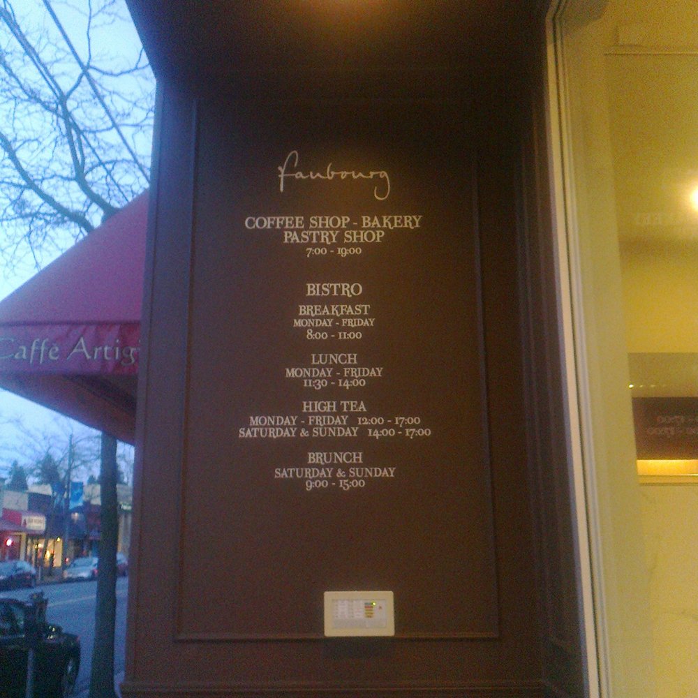 Faubourg - Bakeries Near Me - Vancouver, British Columbia