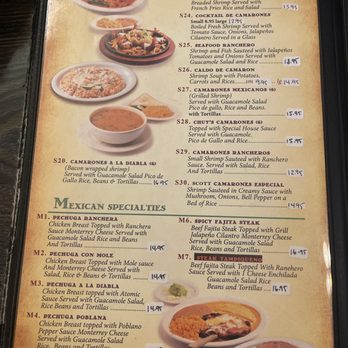Ernesto's Mexican Restaurant - Menu page 6 - Mexican Near Me - Brookshire, Texas