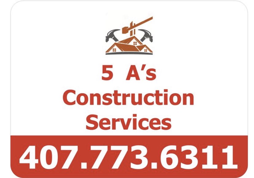 Slide of 5 A's Construction Services