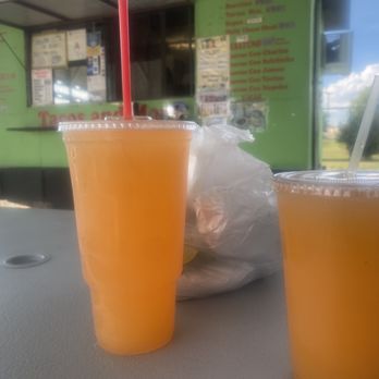 Tejas Birria - Tacos to go and melon Agua Fresca - Food Trucks Near Me - Buda, Texas