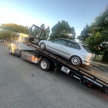 Beltran's Towing - 97 honda civic About 3 inches off floor but with flat was near scraping - Towing Near Me - Montclair, California Beltran's Towing - 97 honda civic About 3 inches off floor but with flat was near scraping - Towing Near Me - Montclair, California