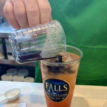 Falls Nutrition - Layered energy teas. More than 40 flavors with endless combinations! - Juice Bars & Smoothies Near Me - Honeoye Falls, New York Falls Nutrition - Layered energy teas. More than 40 flavors with endless combinations! - Juice Bars & Smoothies Near Me - Honeoye Falls, New York
