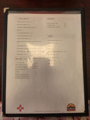 Menu photo 3 La Sierra Albuquerque, NM Menu photo 3 La Sierra Albuquerque, NM