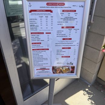 Lobster West - Menu - Seafood Near Me - Coronado, California
