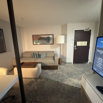 SpringHill Suites by Marriott Lancaster Palmdale - Living room area of a two queen standard suite - Hotels Near Me - Lancaster, California SpringHill Suites by Marriott Lancaster Palmdale - Living room area of a two queen standard suite - Hotels Near Me - Lancaster, California
