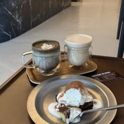 Nutty Cream Latte, Chestnut Hojicha Latte, Yuzu Pound Cake with Ice Cream