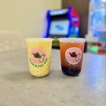 Jade’s Teacup Cafe - Coco Mango Sago (left), Guava Tea (right) - Bubble Tea Near Me - Pleasanton, California Jade’s Teacup Cafe - Coco Mango Sago (left), Guava Tea (right) - Bubble Tea Near Me - Pleasanton, California