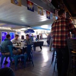 Pool table have outside patio beer garden