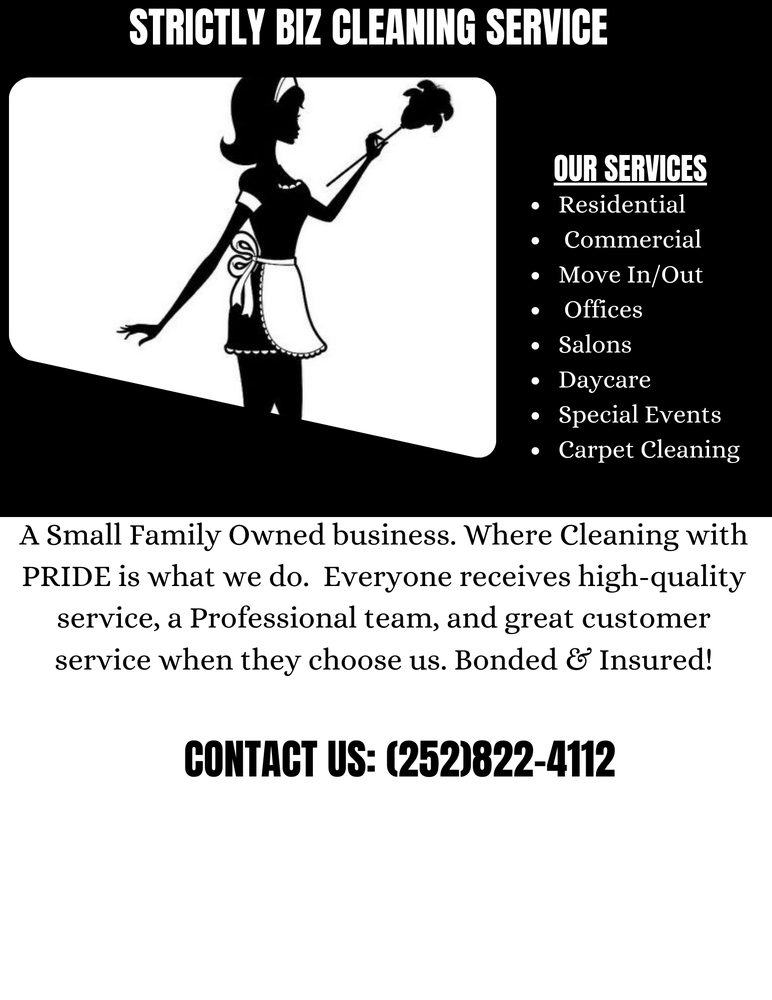 STRICTLY BIZ CLEANING SERVICES Updated October 2024 7020 Fox Haven