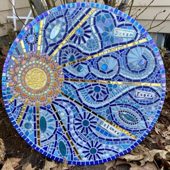 Tiny Tile Mosaics - Dream, Peace, Balance. Wall art mosaic 2019 - Art Classes Near Me - Chelmsford, Massachusetts