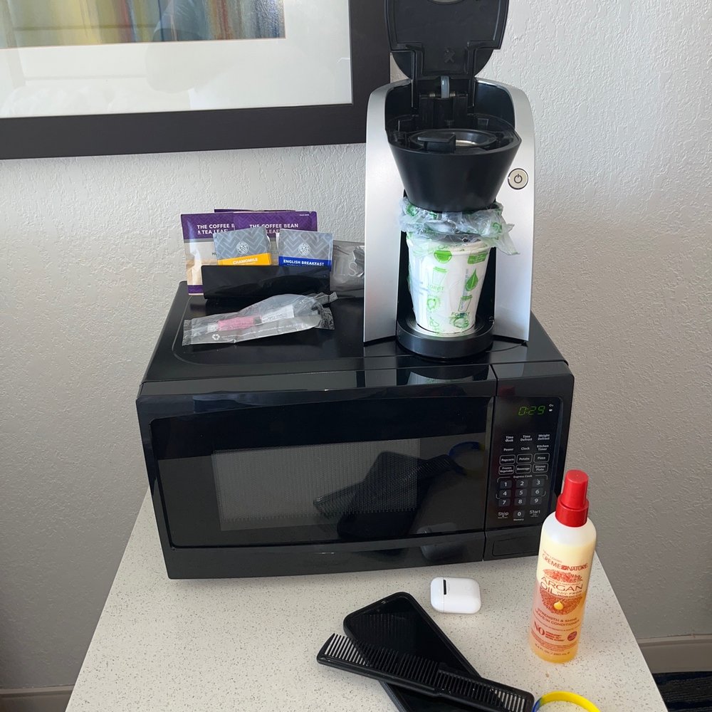 Wyndham Virginia Beach Oceanfront - The microwave and coffee machine that's "not provided" in the other room - Hotels Near Me - Virginia Beach, Virginia Wyndham Virginia Beach Oceanfront - The microwave and coffee machine that's "not provided" in the other room - Hotels Near Me - Virginia Beach, Virginia