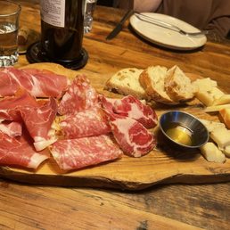 Cheese and charcuterie selection Cheese and charcuterie selection