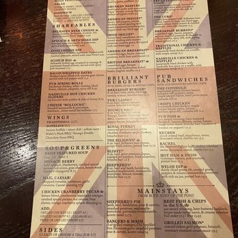 The Pub - Brunch everyday menu - Pubs Near Me - Nashville, Tennessee The Pub - Brunch everyday menu - Pubs Near Me - Nashville, Tennessee