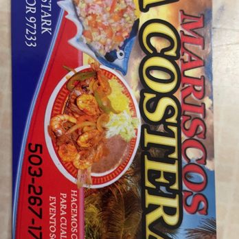 Mariscos La Costera - Business card. - Food Trucks Near Me - Gresham, Oregon