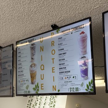 Unique Protein Bar - Menu - Themed Cafes Near Me - Vancouver, Washington Unique Protein Bar - Menu - Themed Cafes Near Me - Vancouver, Washington
