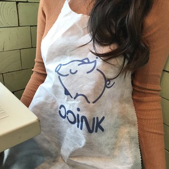 Ooink - Free splash aprons for people wearing light colored clothes - Ramen Near Me - Seattle, Washington Ooink - Free splash aprons for people wearing light colored clothes - Ramen Near Me - Seattle, Washington