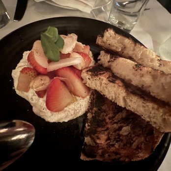 Crossroads Kitchen - Strawberries & Whipped Feta (gluten free option) - Vegan Near Me - Los Angeles, California Crossroads Kitchen - Strawberries & Whipped Feta (gluten free option) - Vegan Near Me - Los Angeles, California