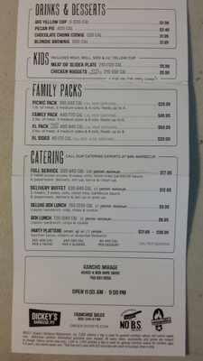 Menu photo 2 Dickey's Barbecue Pit Rancho Mirage, CA Menu photo 2 Dickey's Barbecue Pit Rancho Mirage, CA