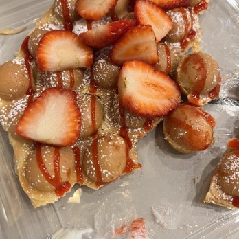B’Lets Roastery - Strawberry egg waffle - Waffles Near Me - South El Monte, California B’Lets Roastery - Strawberry egg waffle - Waffles Near Me - South El Monte, California