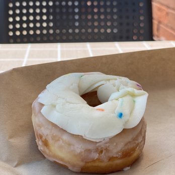 Smile Tiger Coffee Roasters - a frosted donut with sprinkles - Coffee Roasteries Near Me - Kitchener, Ontario Smile Tiger Coffee Roasters - a frosted donut with sprinkles - Coffee Roasteries Near Me - Kitchener, Ontario