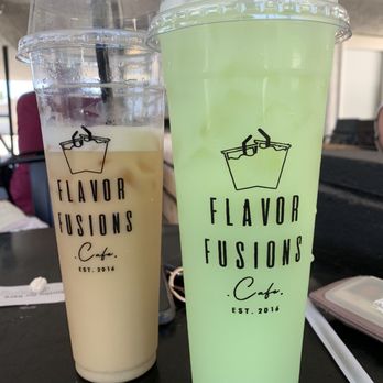 Flavor Fusions Cafe - Green milk tea and honeydew yogurt - Japanese Near Me - Arcadia, California Flavor Fusions Cafe - Green milk tea and honeydew yogurt - Japanese Near Me - Arcadia, California