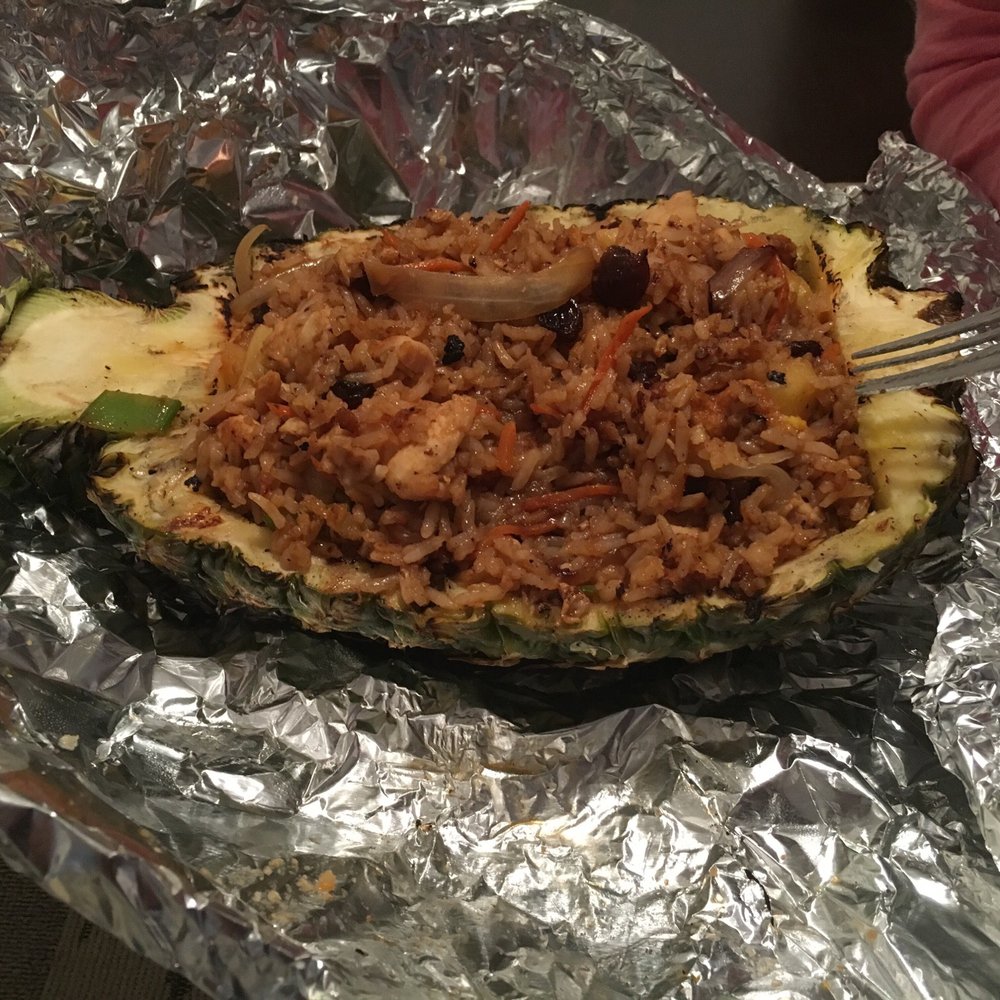Sabai - Pineapple fried rice with chicken - Thai Near Me - Boynton Beach, Florida Sabai - Pineapple fried rice with chicken - Thai Near Me - Boynton Beach, Florida