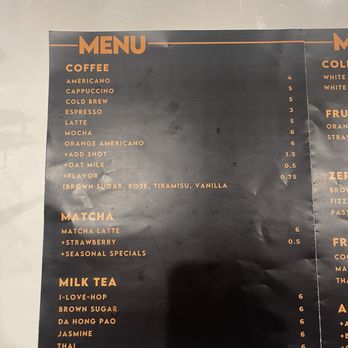 Hop Cafe - Menu - Coffee & Tea Near Me - Arcadia, California