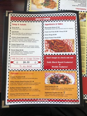 Menu photo 5 Hoss’s Diner Carrying Place, ON
