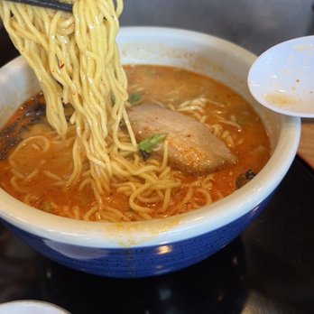 Hokkaido Ramen Santouka - Not so spicy Kara-miso ramen - Ramen Near Me - Toronto, Ontario