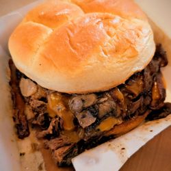 Culver's - Pot roast sandwich with added mushrooms