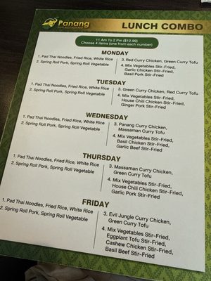 Menu photo 1 Panang2 Thai Restaurant Oklahoma City, OK Menu photo 1 Panang2 Thai Restaurant Oklahoma City, OK