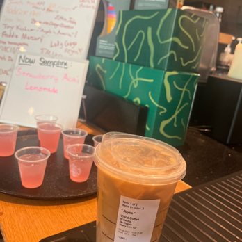 Starbucks - a cup of iced coffee on a table - Coffee & Tea Near Me - Baltimore, Maryland