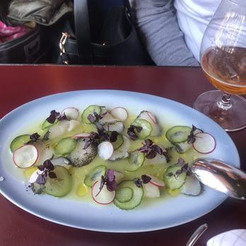 Aloette - Scallop Crudo up close - French Near Me - Toronto, Ontario