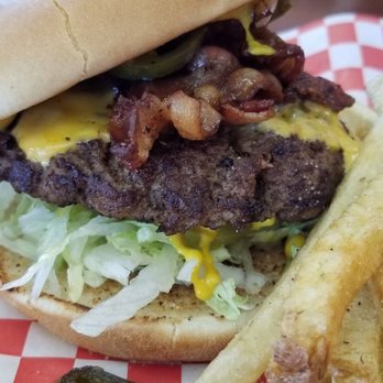 Don Burger - Mr. Bacon with jalapenos and seasoned house fries! - Burgers Near Me - Garland, Texas