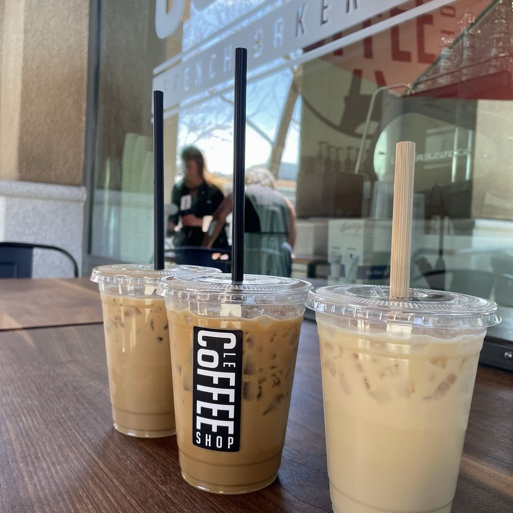 Le Coffee Shop - Left: Salted Tiramisu Latte, Middle: Vietnamese Coffee, Right: London Fog Latte - Breakfast & Brunch Near Me - Temecula, California