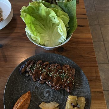 Bansang - Galbi ribeye with lettuce wrap - Korean Near Me - San Francisco, California Bansang - Galbi ribeye with lettuce wrap - Korean Near Me - San Francisco, California