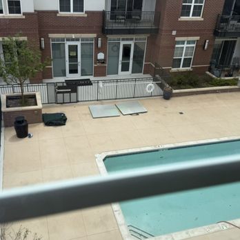 Centre Court - A pool filled with Duck crap, literally, look at all the garbage thrown about, been like this for a few weeks now. - Apartments Near Me - Louisville, Colorado Centre Court - A pool filled with Duck crap, literally, look at all the garbage thrown about, been like this for a few weeks now. - Apartments Near Me - Louisville, Colorado