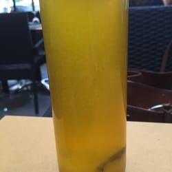 Pizzeria la Nonna - La photo de la bouteille d'huile d'olive qui est trouble