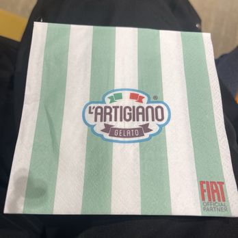 L’artigiano gelato - This Gelato has a partnership with Fiat! - Gelato Near Me - Paramus, New Jersey