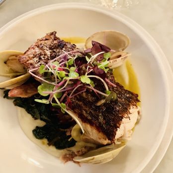 Neptune Oyster - Pan seared Sea bass - Seafood Near Me - Boston, Massachusetts Neptune Oyster - Pan seared Sea bass - Seafood Near Me - Boston, Massachusetts