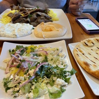 Pita Island - Loved everything on this plate! - Mediterranean Near Me - Gilbert, Arizona