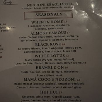 The Dresden - menu - Lounges Near Me - Los Angeles, California