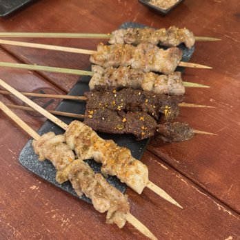 Enkari - Pork belly and soy-glazed beef skewer - Barbeque Near Me - Honolulu, Hawaii Enkari - Pork belly and soy-glazed beef skewer - Barbeque Near Me - Honolulu, Hawaii