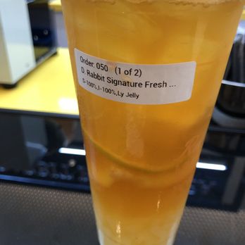 Rabbit Rabbit Tea - Rabbits Signature Fresh Fruits Iced Tea $5.75 + $0.50 for lychee jelly - Coffee & Tea Near Me - Santa Clara, California Rabbit Rabbit Tea - Rabbits Signature Fresh Fruits Iced Tea $5.75 + $0.50 for lychee jelly - Coffee & Tea Near Me - Santa Clara, California