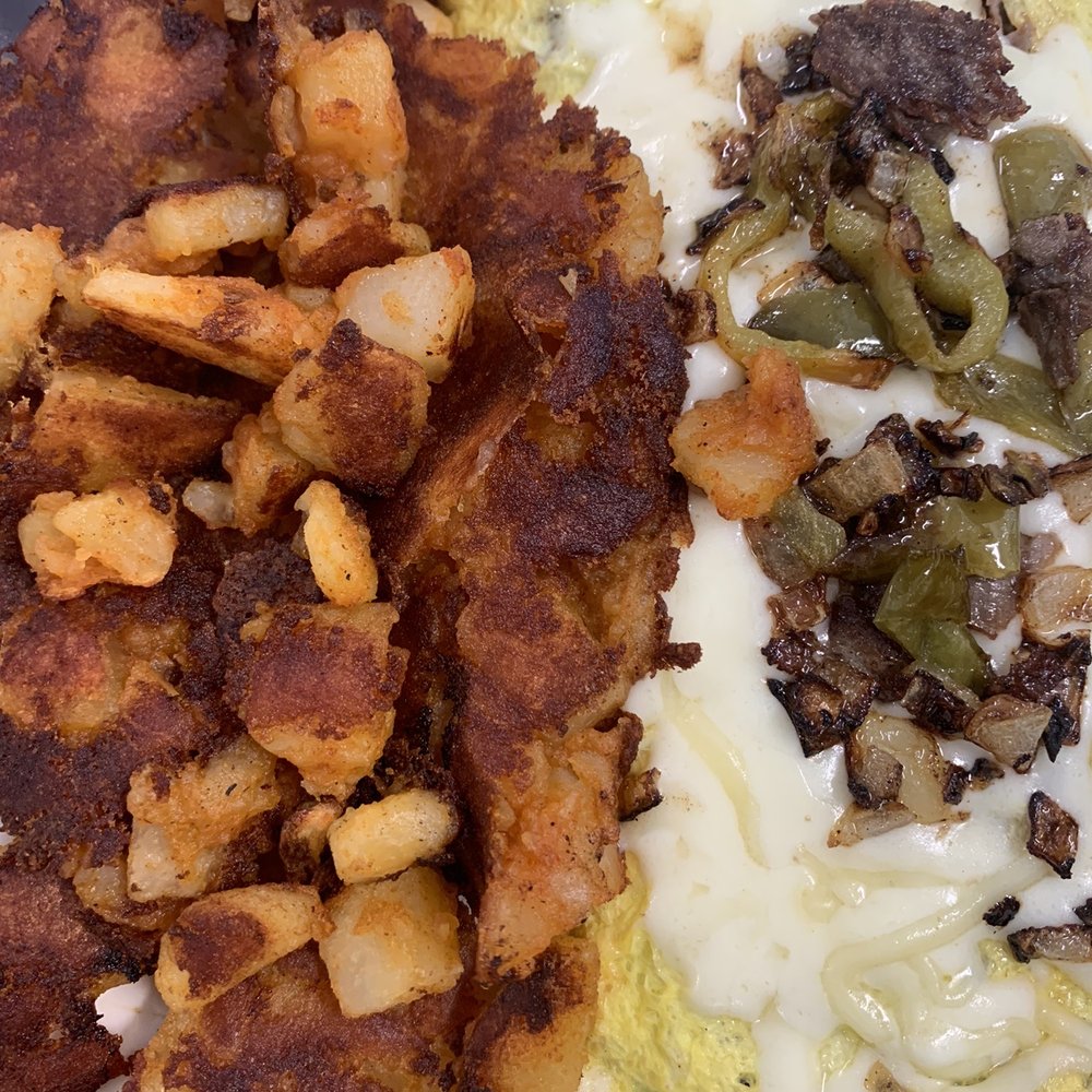 Broken Yolk - Philly cheese steak omelette, which was said to be delicious - Breakfast & Brunch Near Me - East Rochester, New York Broken Yolk - Philly cheese steak omelette, which was said to be delicious - Breakfast & Brunch Near Me - East Rochester, New York