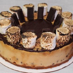 CHEESECAKES, what Im known best for! Many flavors to choose from, and this one pictured is my S'mores cheesecake. Check website for options