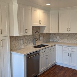 C&T Cabinet Co - JK White Shaker kitchen