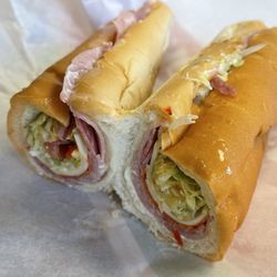 Home Deli- Pizza & Subs - The Italian on white with the usual.