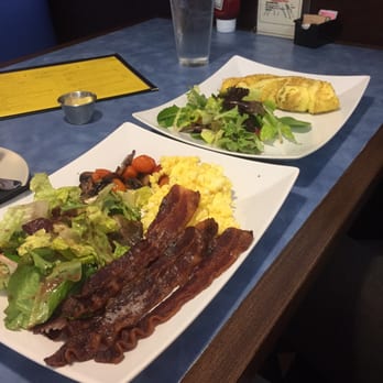 Flying With Jerome - Scrambled eggs breakfast with bacon and omelette - Breakfast & Brunch Near Me - Clearwater, Florida Flying With Jerome - Scrambled eggs breakfast with bacon and omelette - Breakfast & Brunch Near Me - Clearwater, Florida